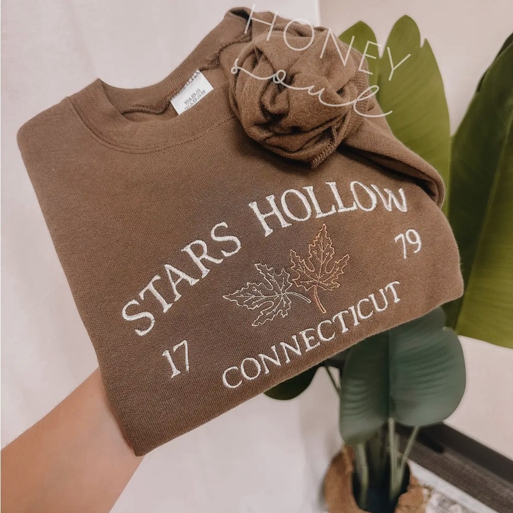 Brown Stars Hollow Sweatshirt